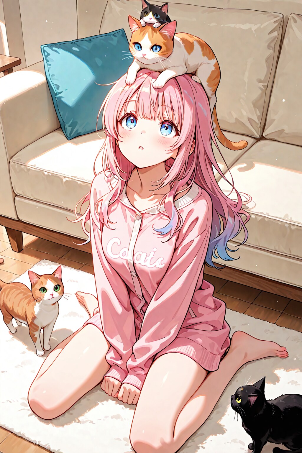 猫といっしょ | の人気AIイラスト・グラビア