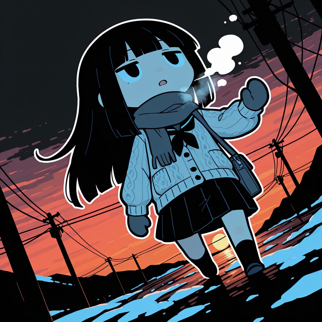 雪景色と彼女の帰り道（アナザー）