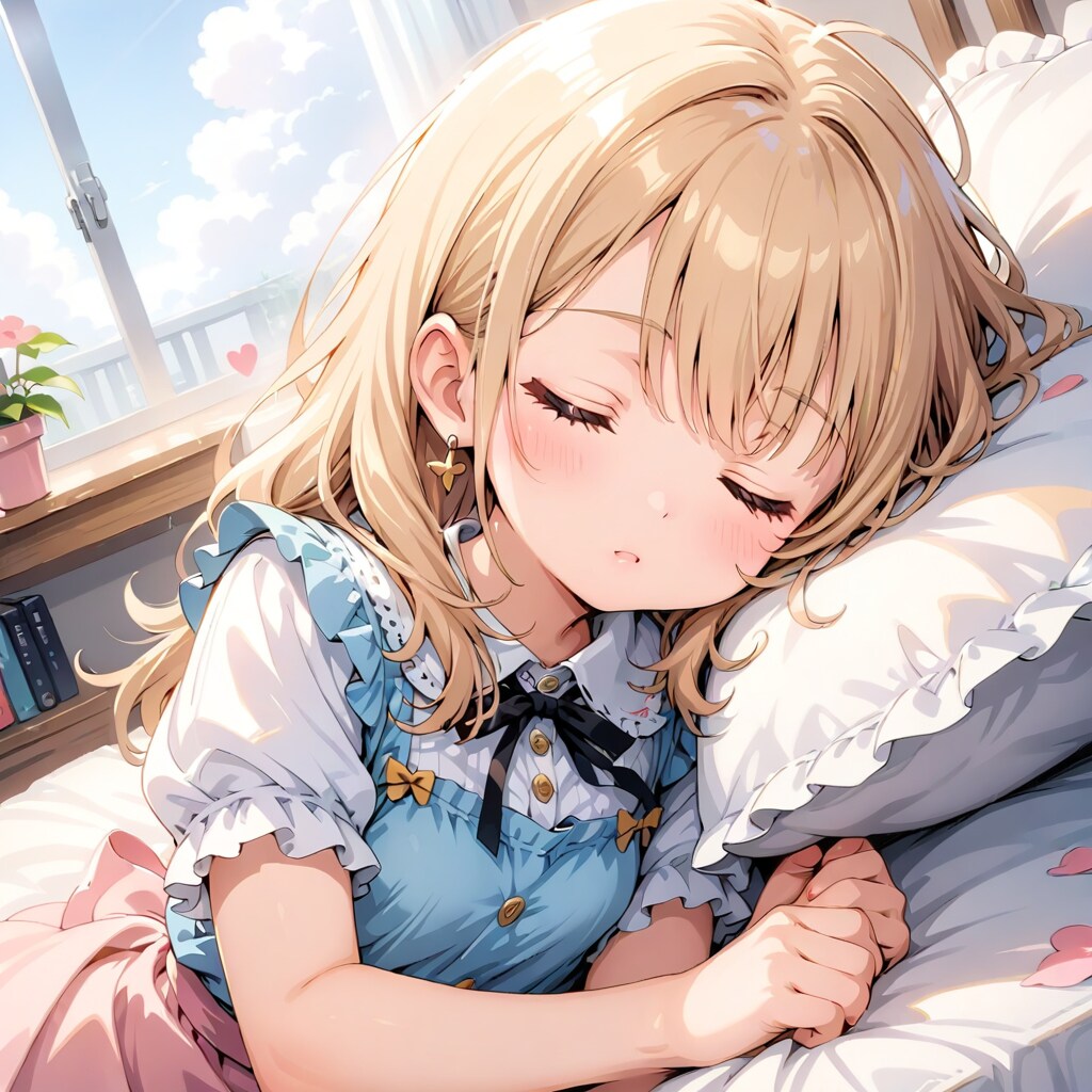 ちょっと横になるつもりが | の人気AIイラスト・グラビア