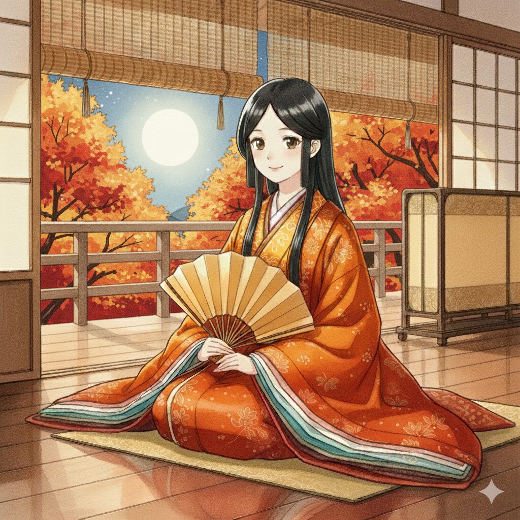 平安貴族女子（秋）