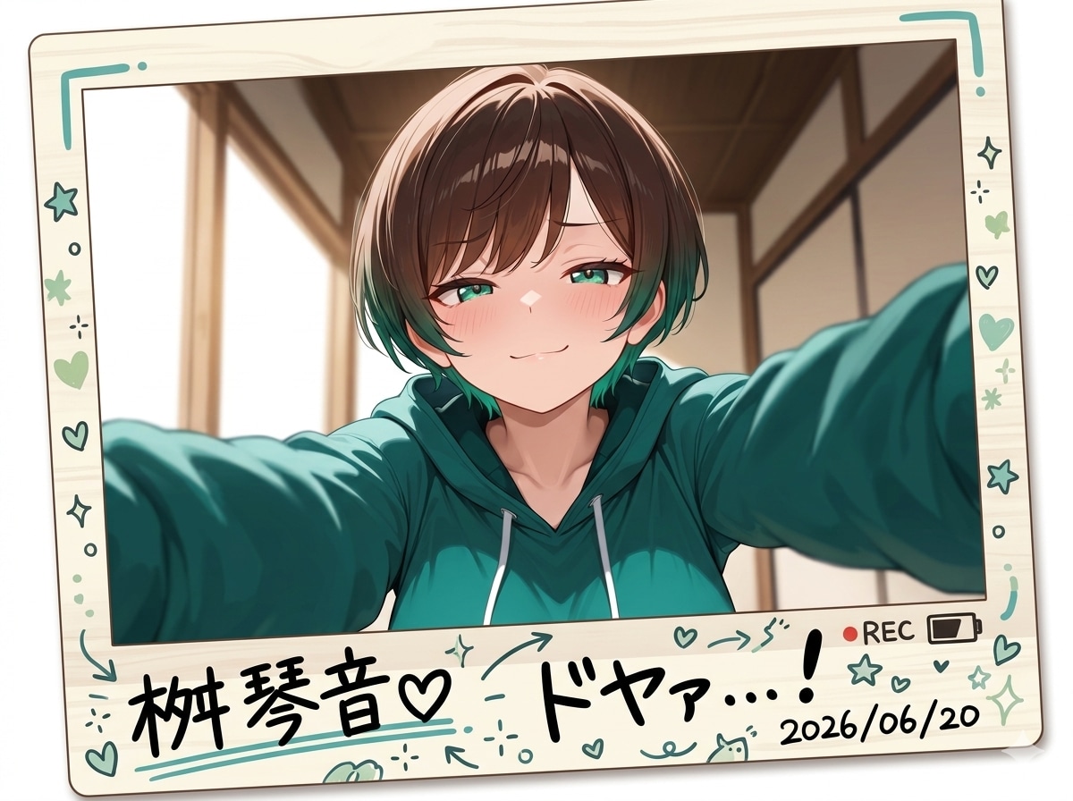 デコフォトに手を出したボーイッシュ
