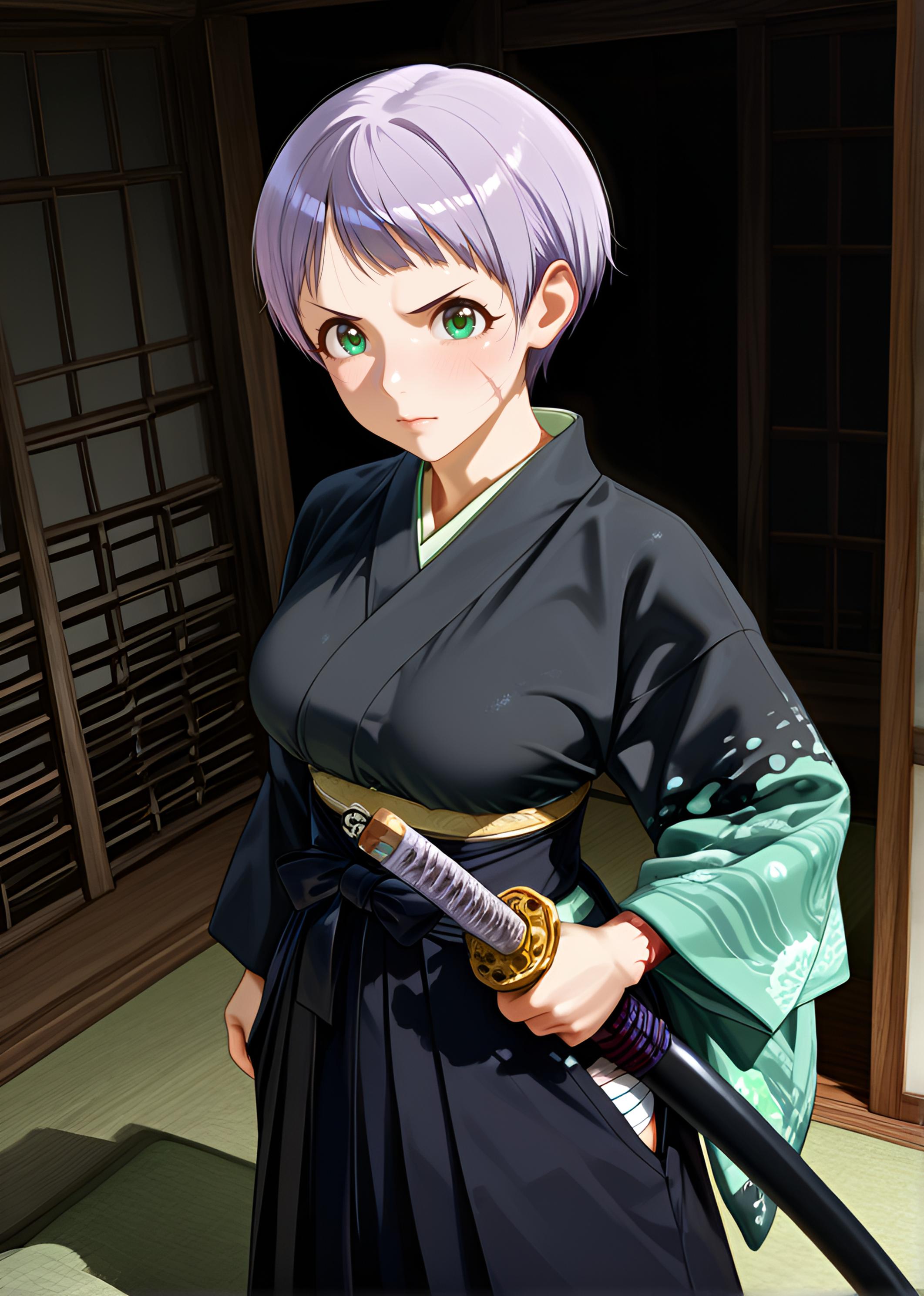 姫野舞依（HimenoMai）刀剣　帯刀