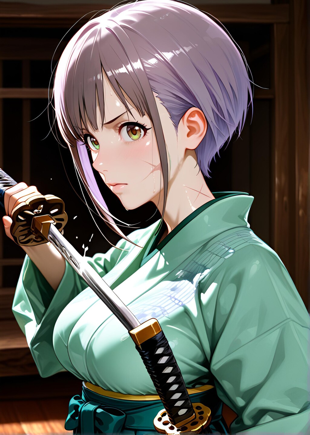 姫野舞依（HimenoMai）刀剣　帯刀