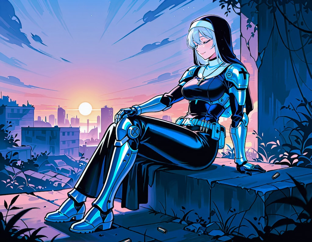 荒廃した世界のシスター