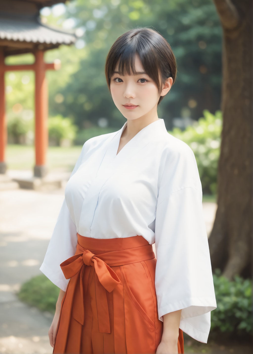 あけましておめでとうございます2026（巫女）
