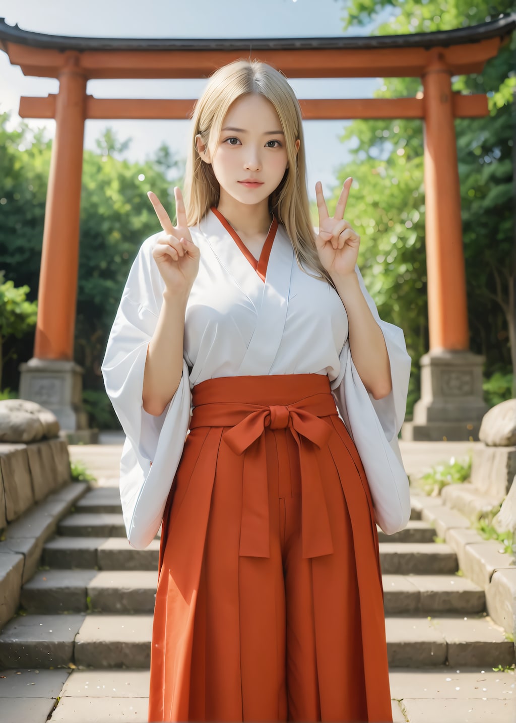 あけましておめでとうございます2026（巫女）