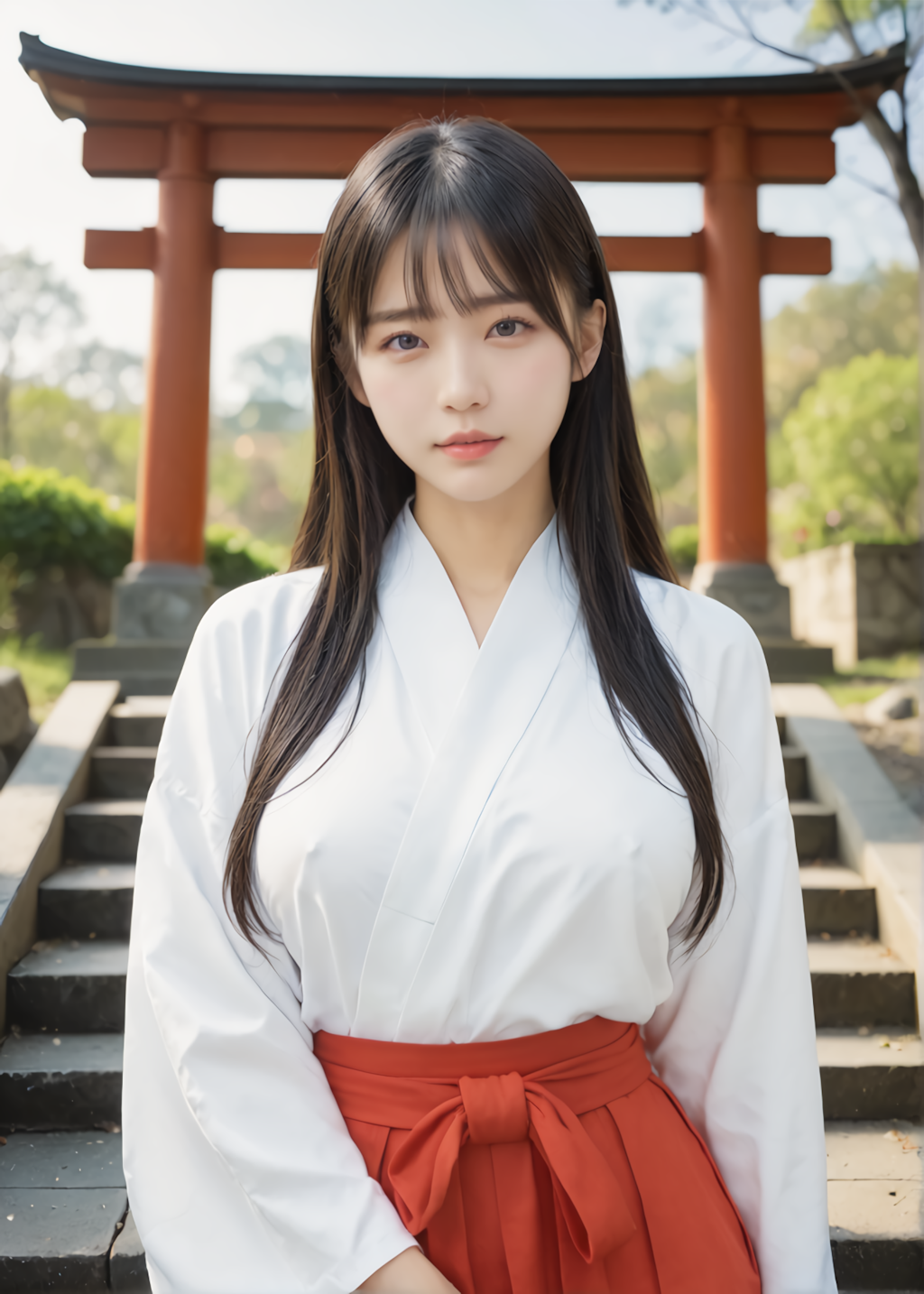 あけましておめでとうございます2026（巫女）