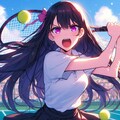 テニスをする、うちの子…！！その2(12枚) 2枚目