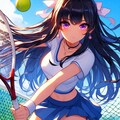 テニスをする、うちの子…！！その2(12枚) 6枚目