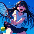 テニスをする、うちの子…！！その2(12枚) 4枚目