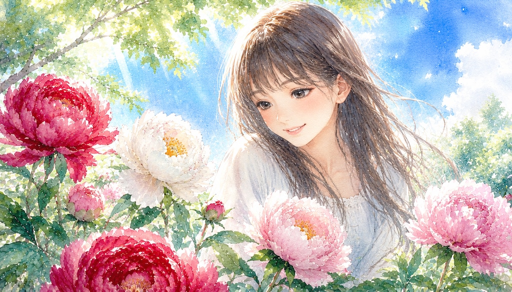 誕生花　0724 シャクヤク
