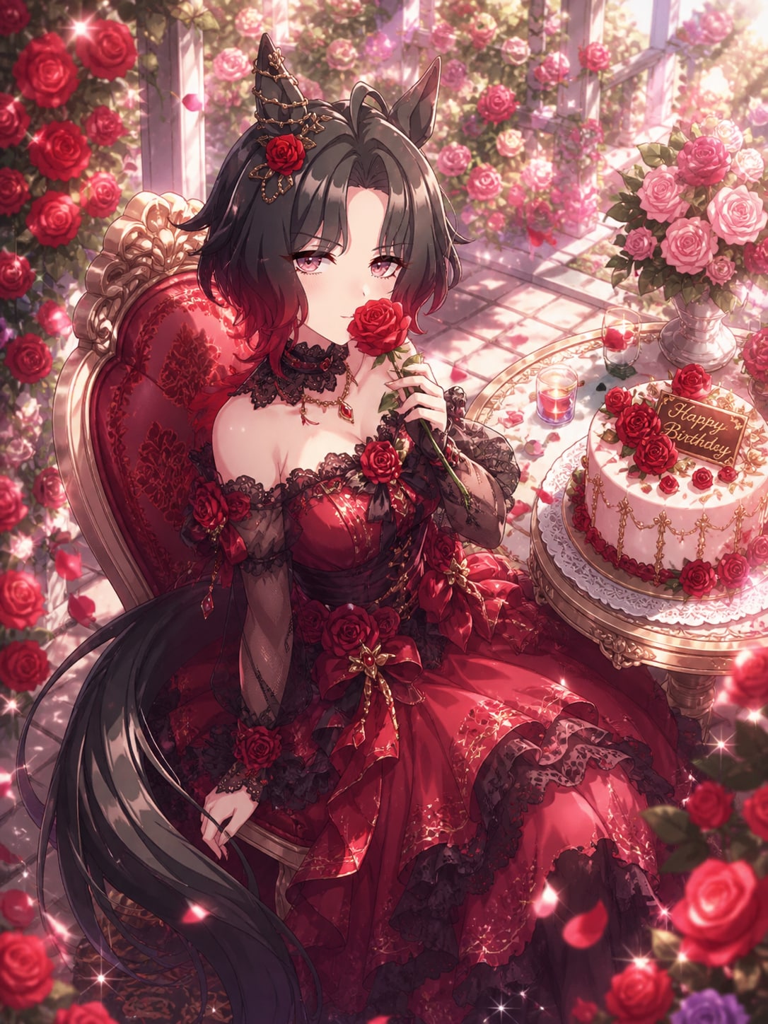 お誕生日のローズキングダム🎂 | の人気AIイラスト・グラビア