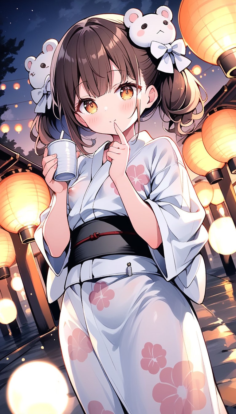 お祭りで…