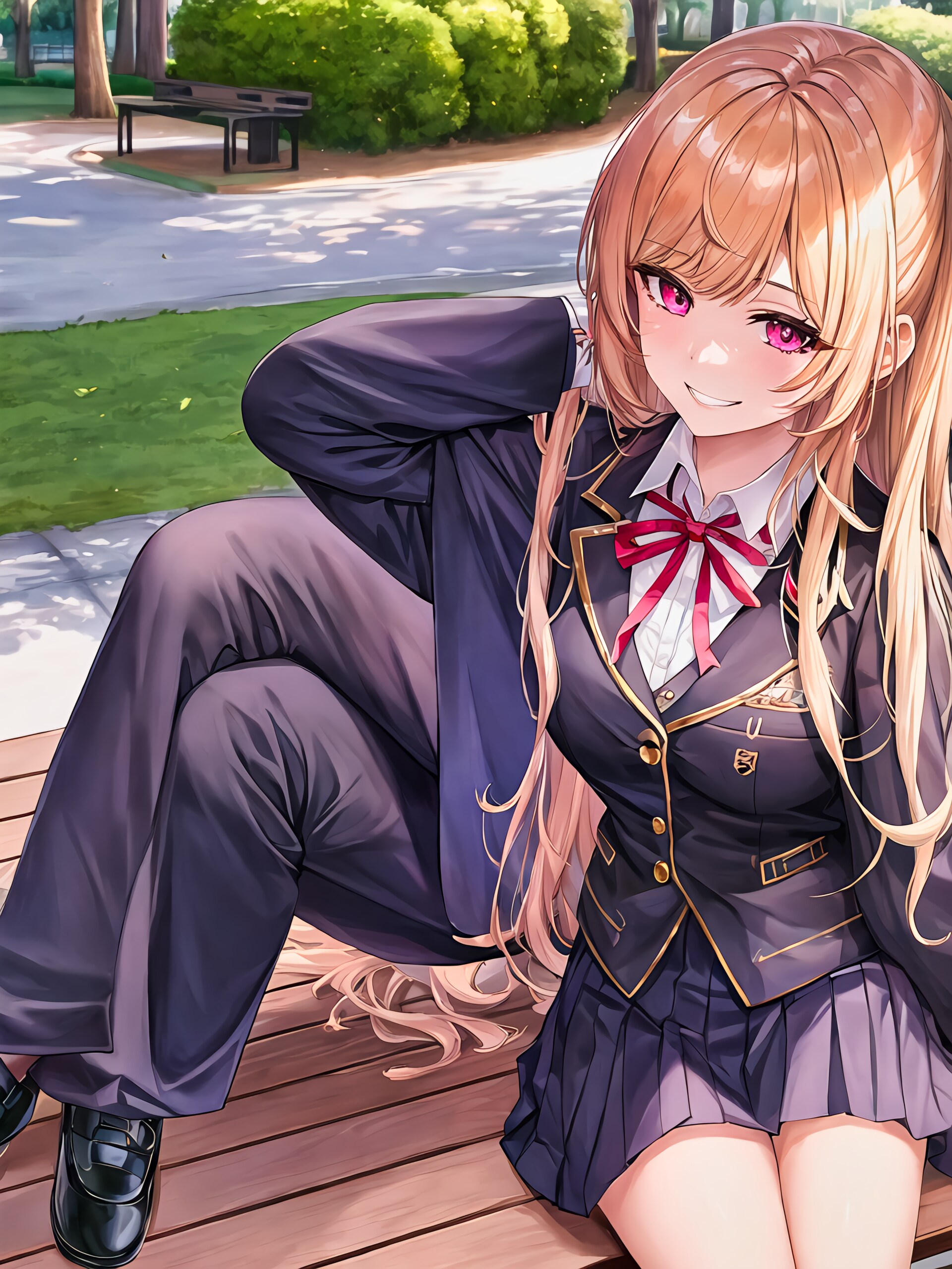 彼氏が寝てるのをいいことに笑顔を投げかけてくる悪いあの子