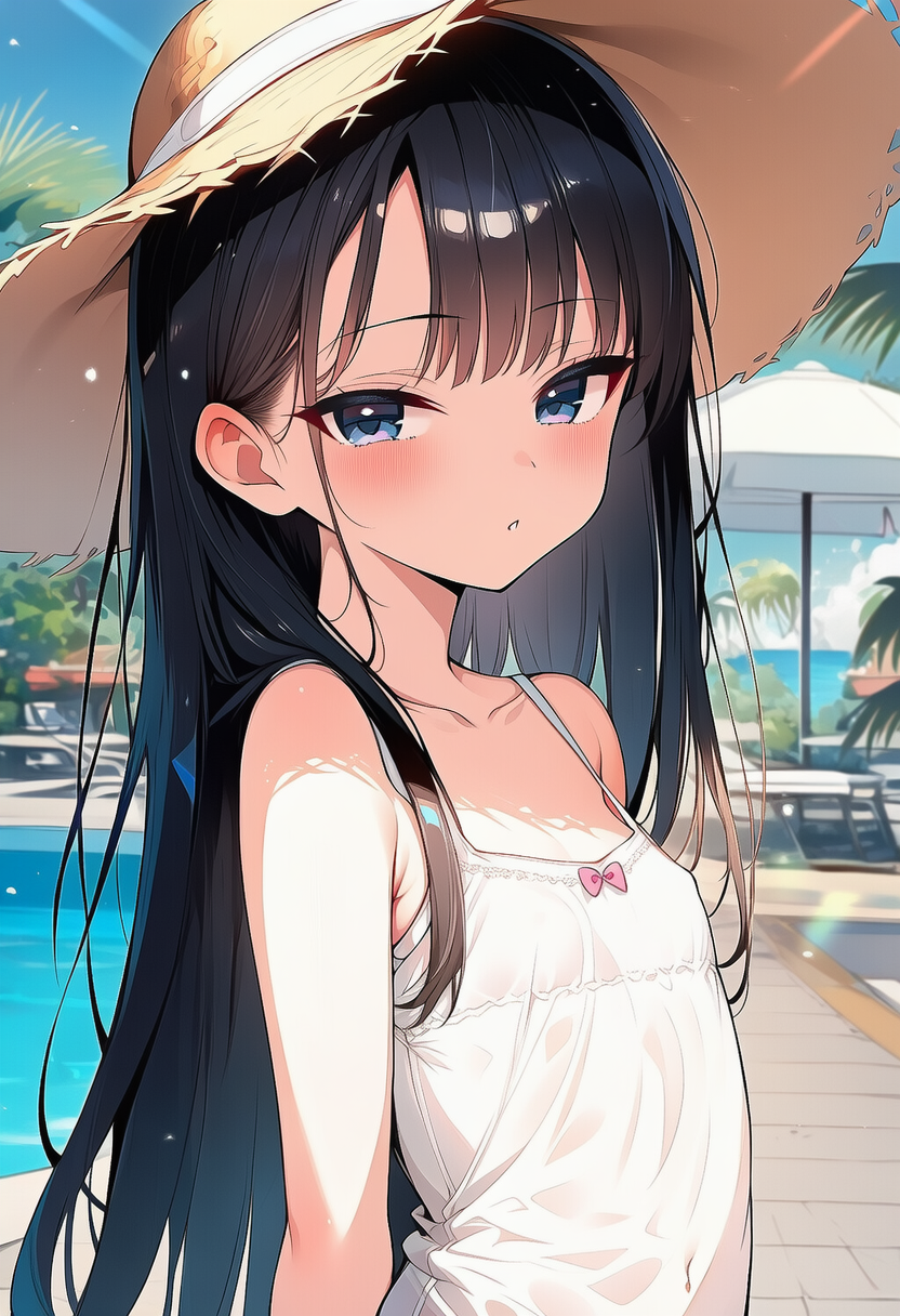 キャミソールでリゾート