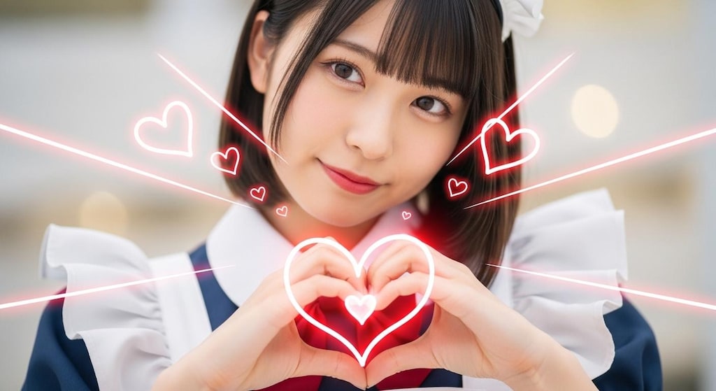 ハートのエフェクト