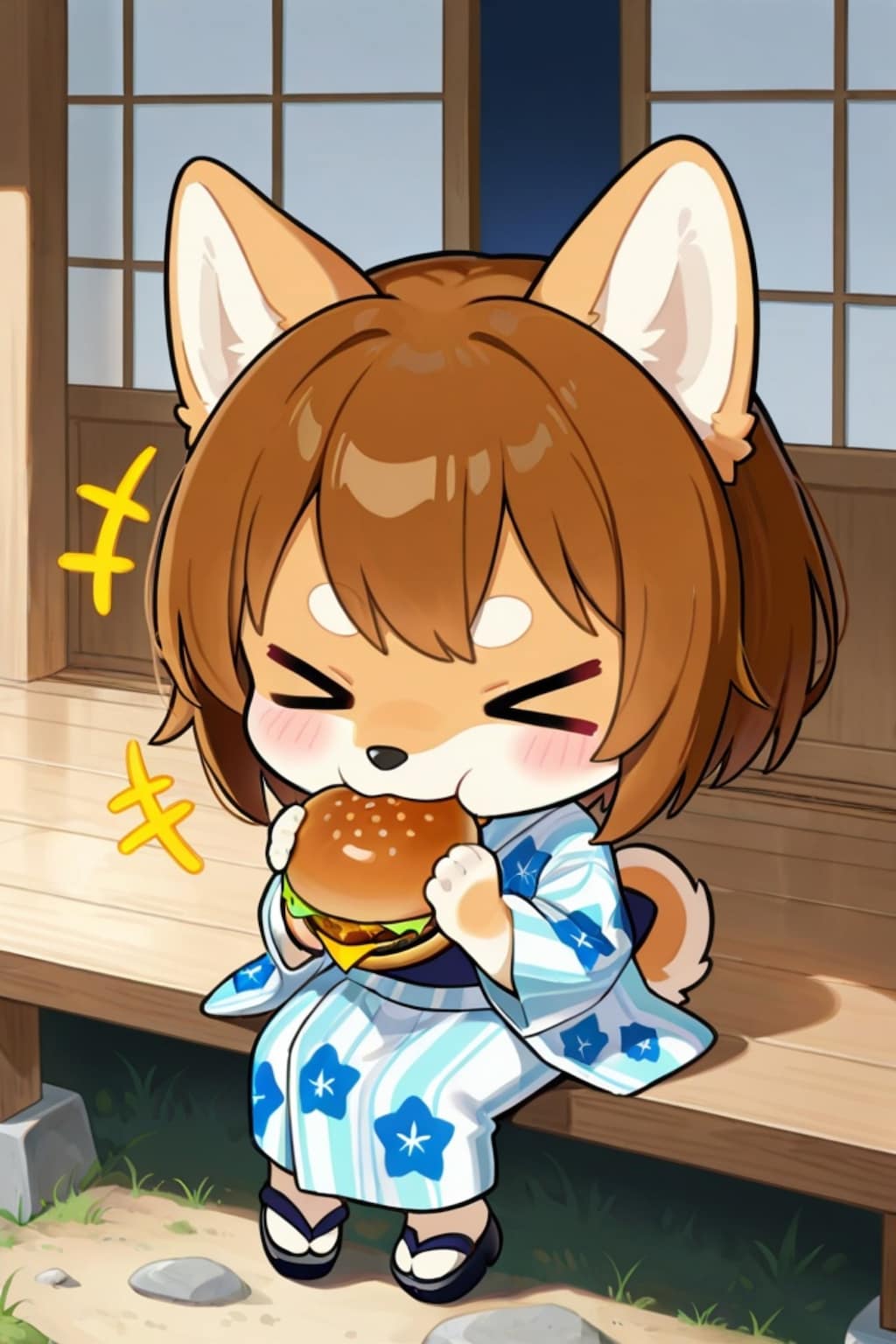 柴犬ちゃんの朝ご飯