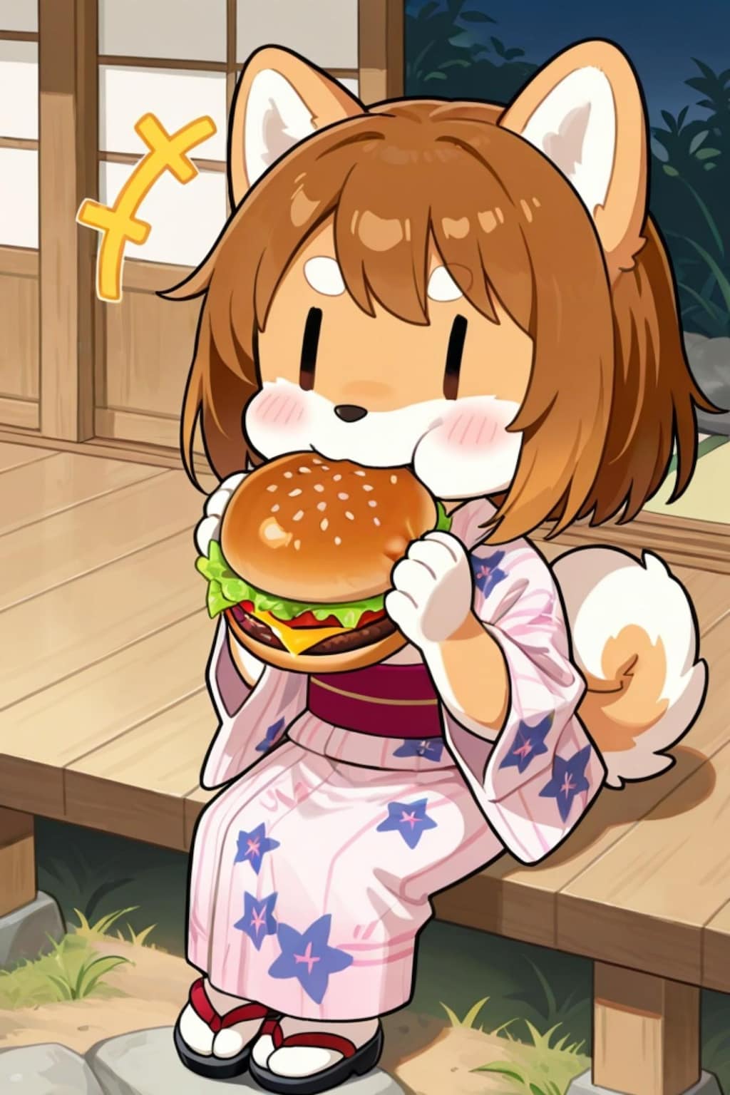柴犬ちゃんの朝ご飯