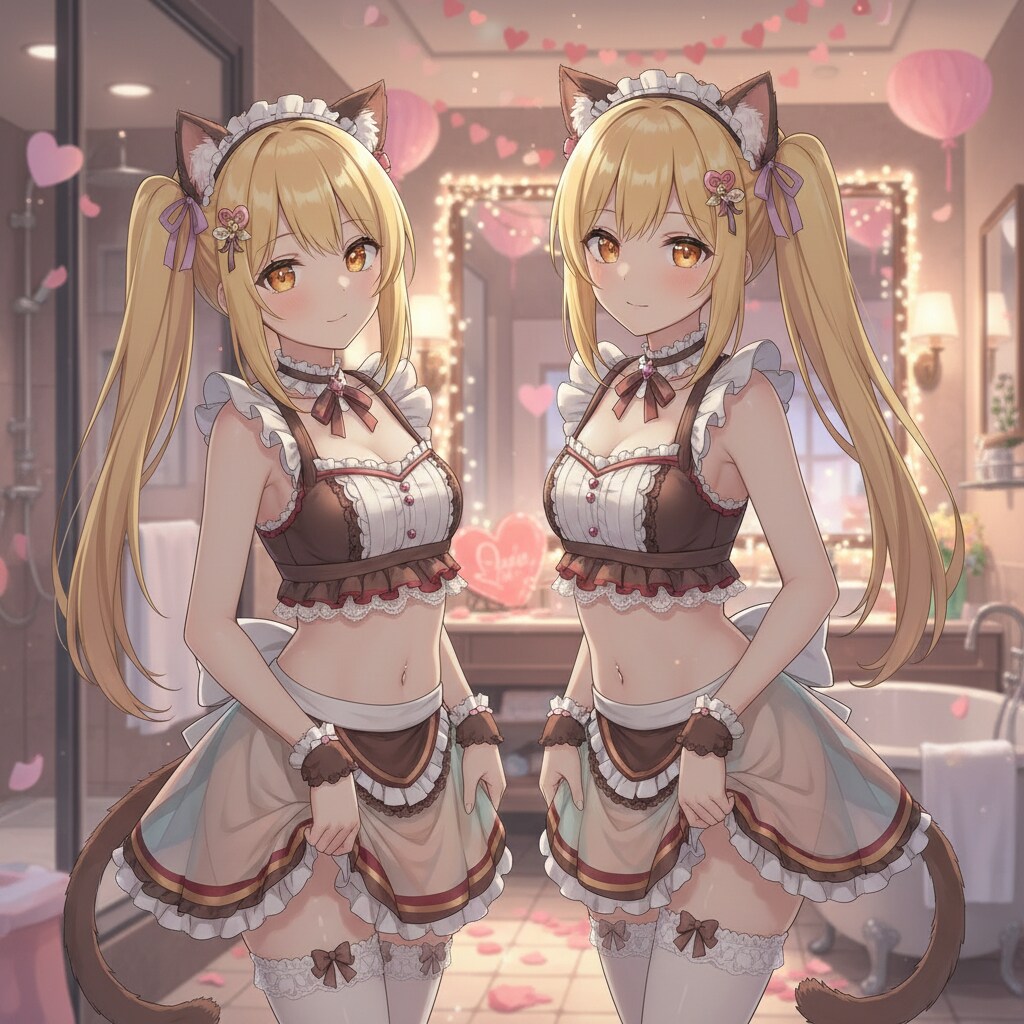 金ツイにゃん。2月14日 #バレンタインデー。バレンタインメイド。