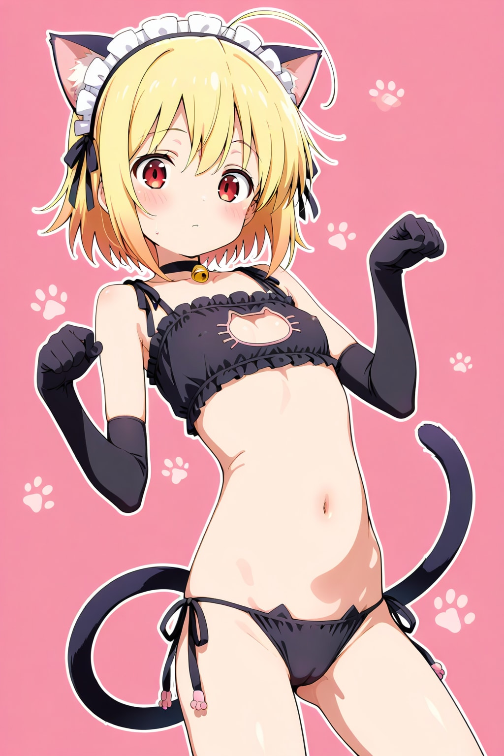 猫下着メイドちゃん