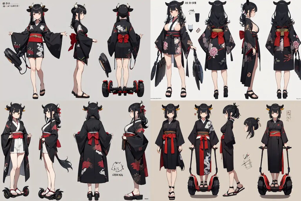 アニマル三面図(牛)