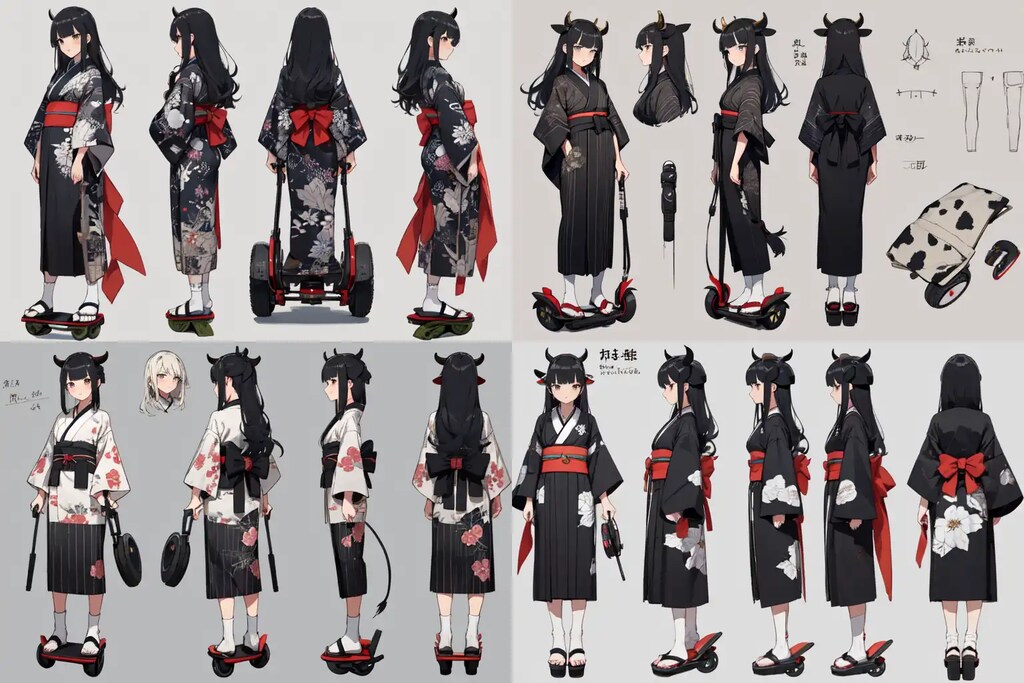 アニマル三面図(牛)