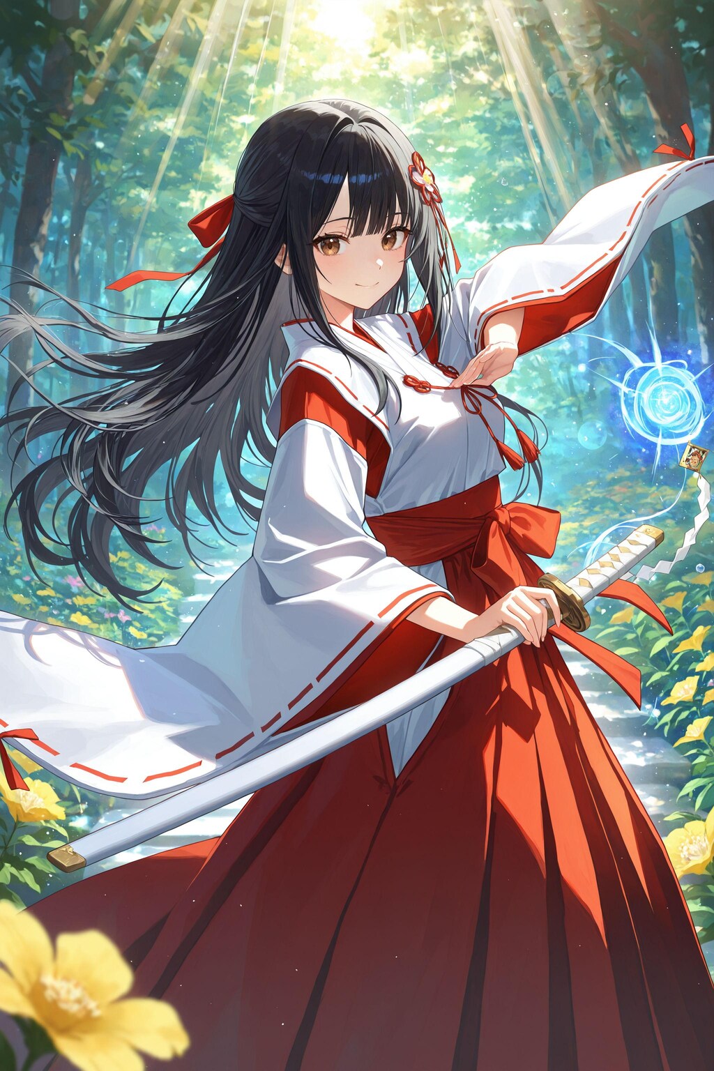 異世界神社の巫女さん（神楽さん）