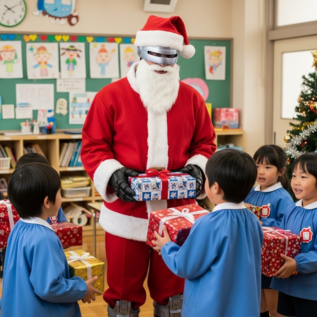 サンタさんがやって来た