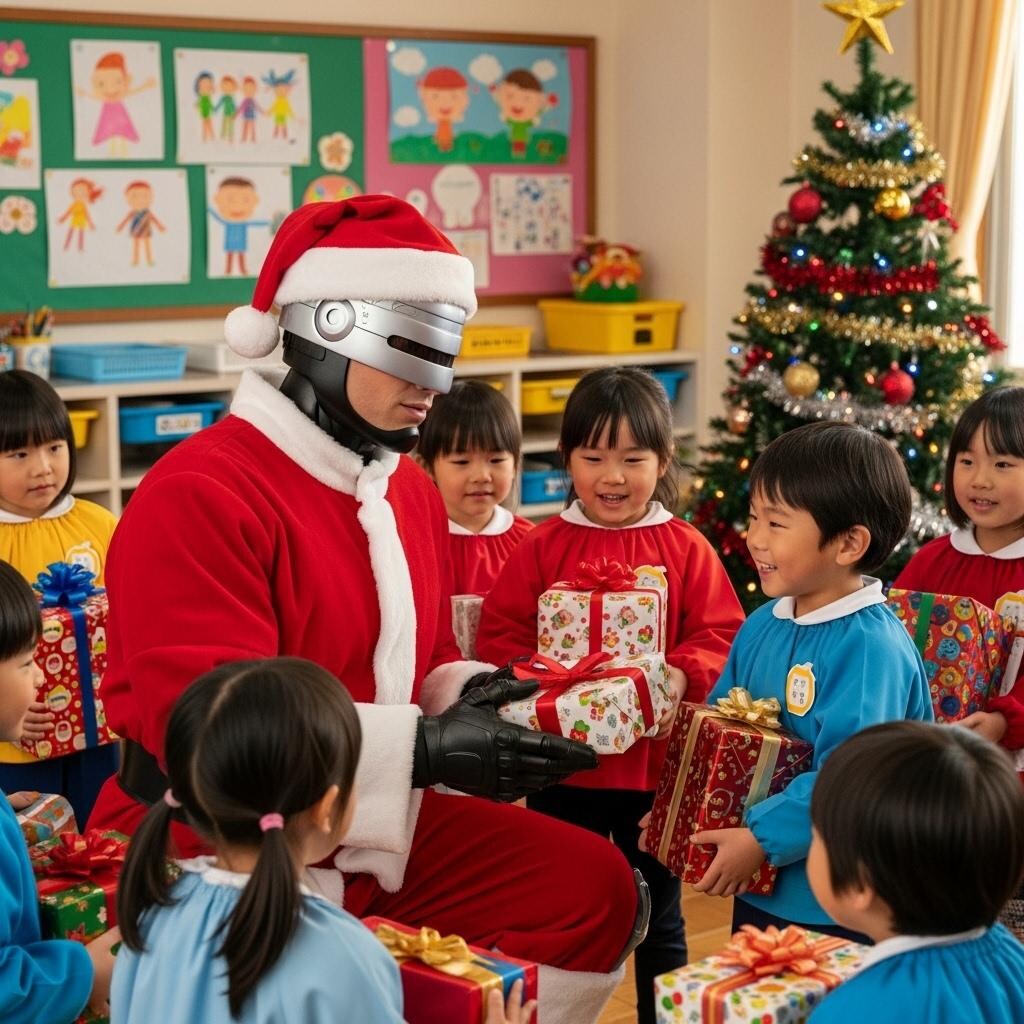 サンタさんがやって来た