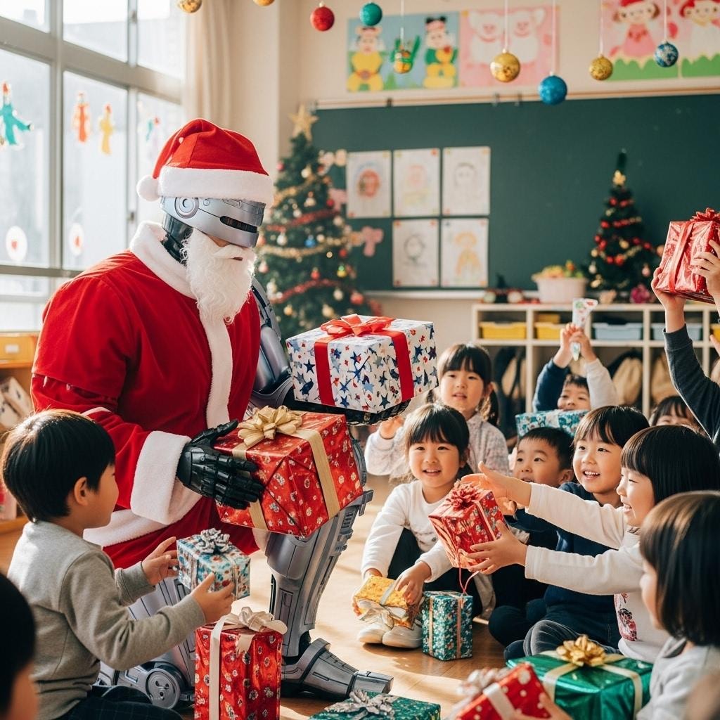 サンタさんがやって来た