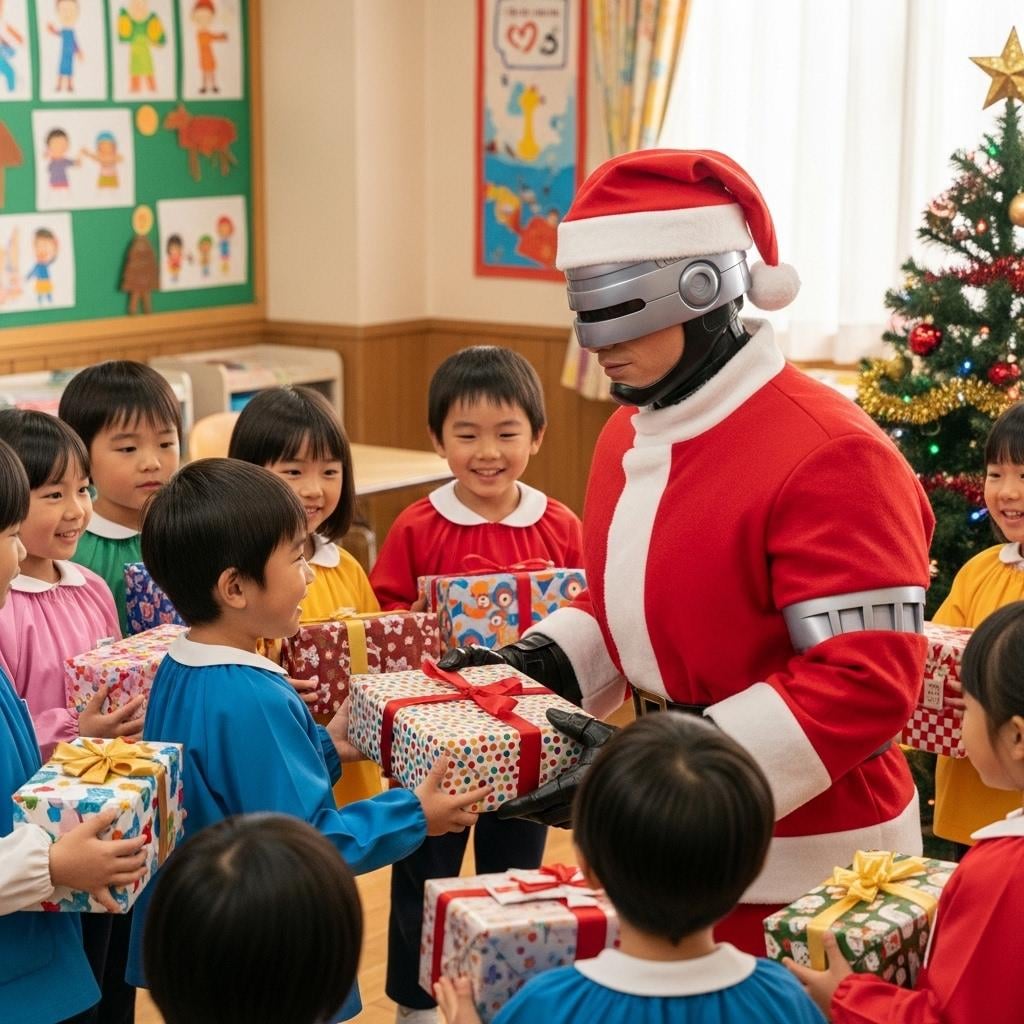 サンタさんがやって来た