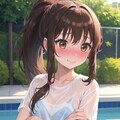 濡れ透け女の子 4枚目