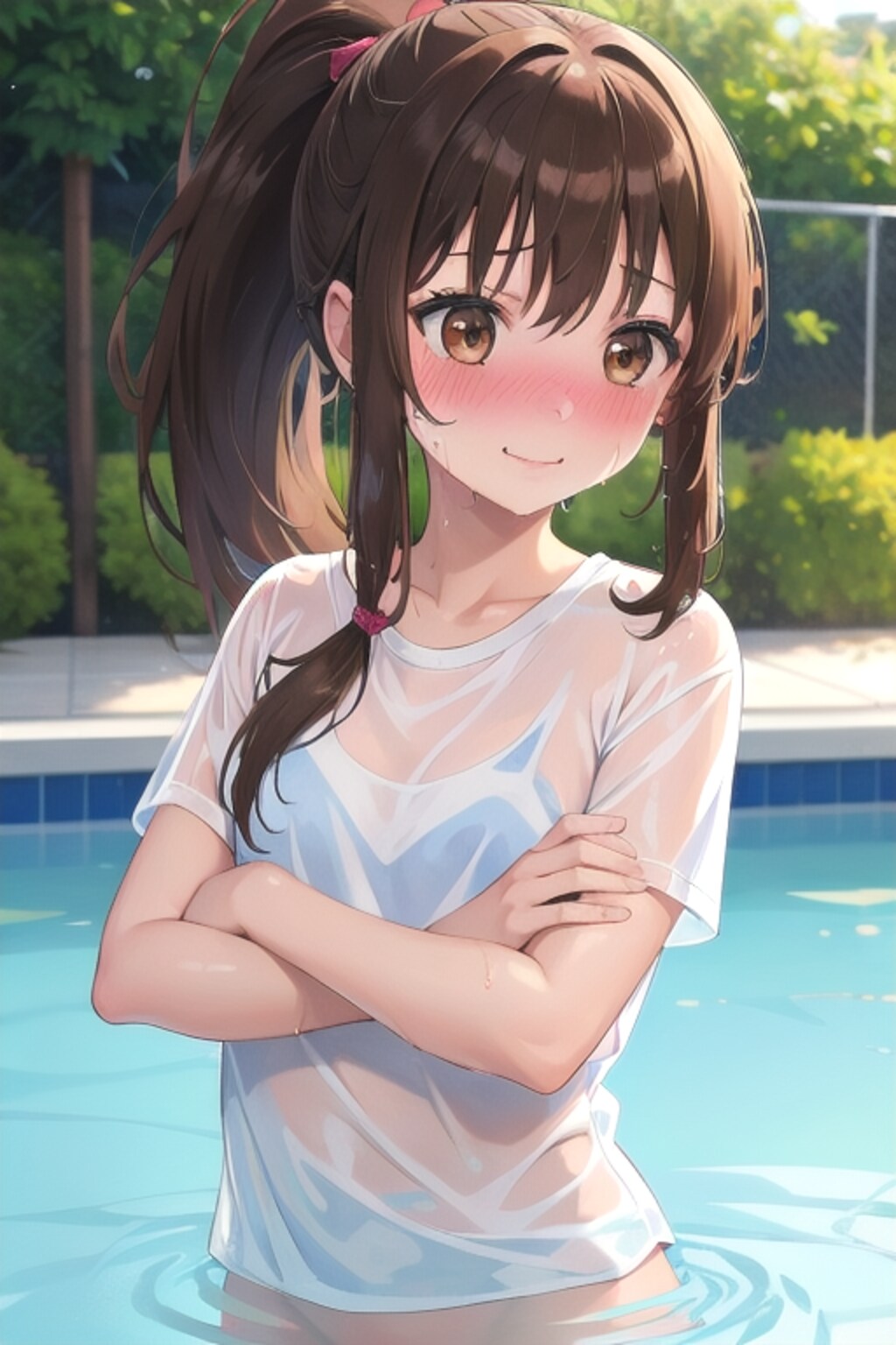 濡れ透け女の子