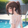 濡れ透け女の子 9枚目