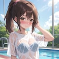 濡れ透け女の子 5枚目