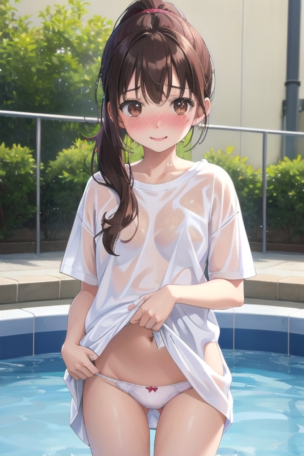 濡れ透け女の子