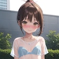 濡れ透け女の子 2枚目