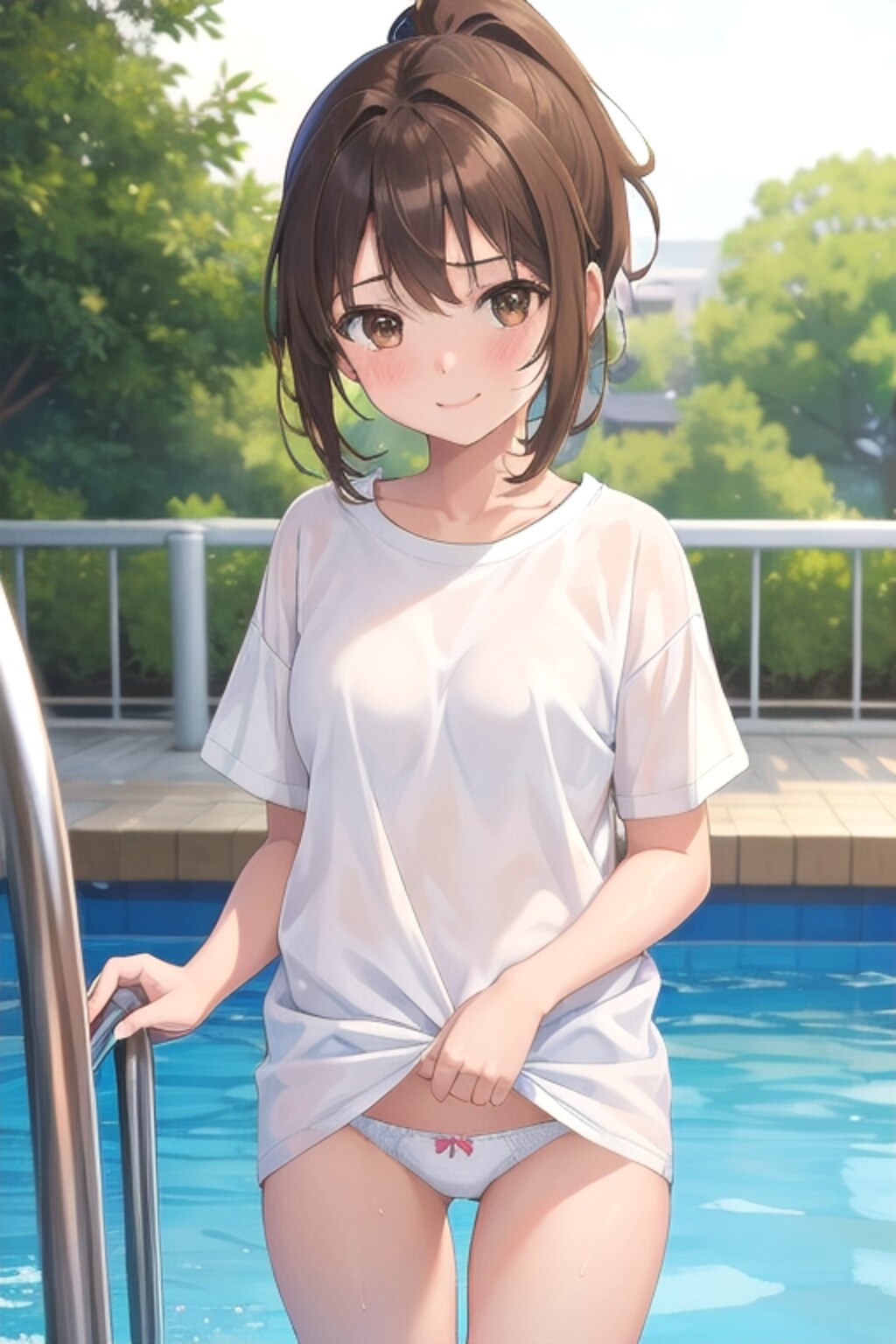 濡れ透け女の子