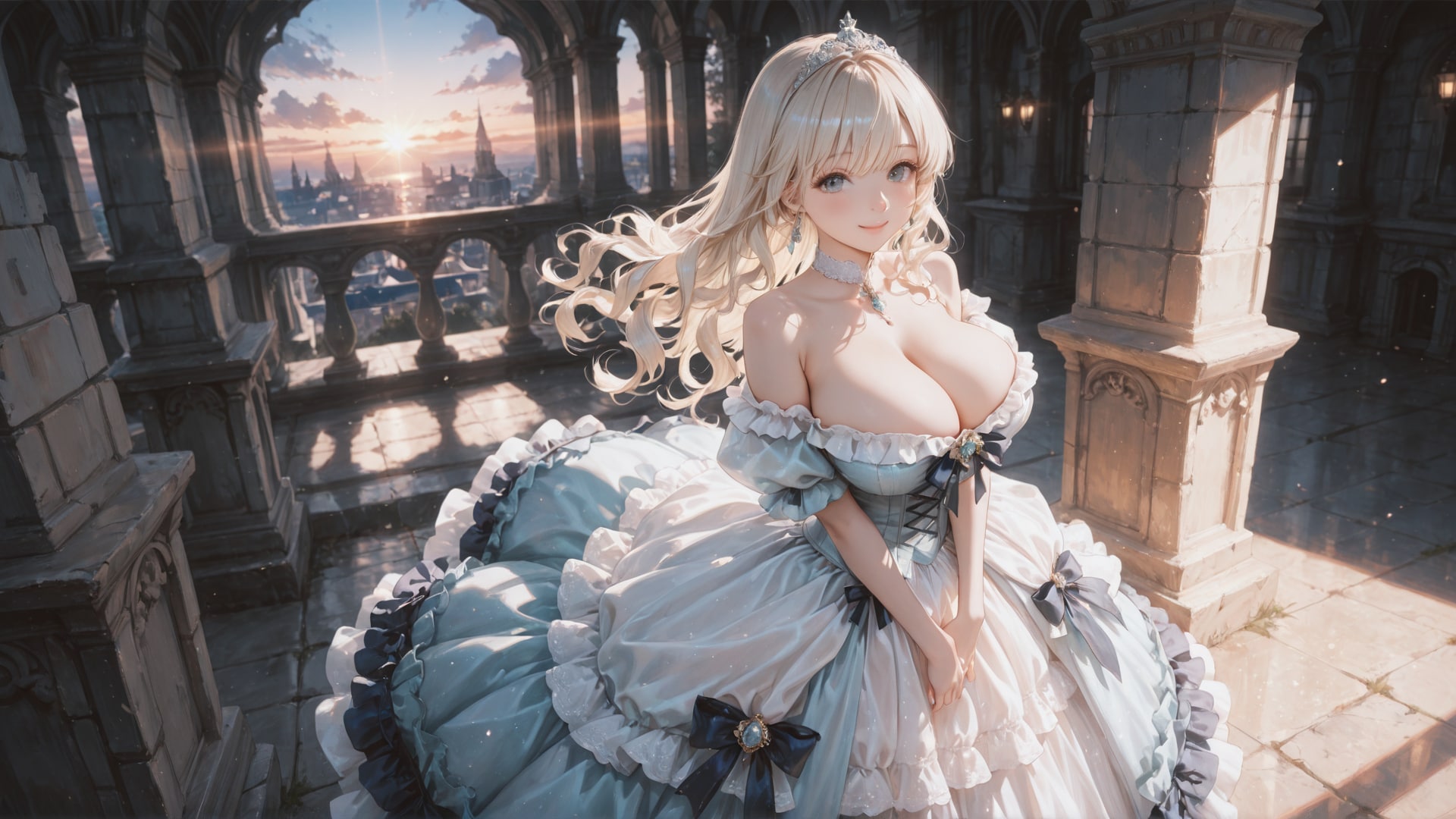 バルコニーの王女