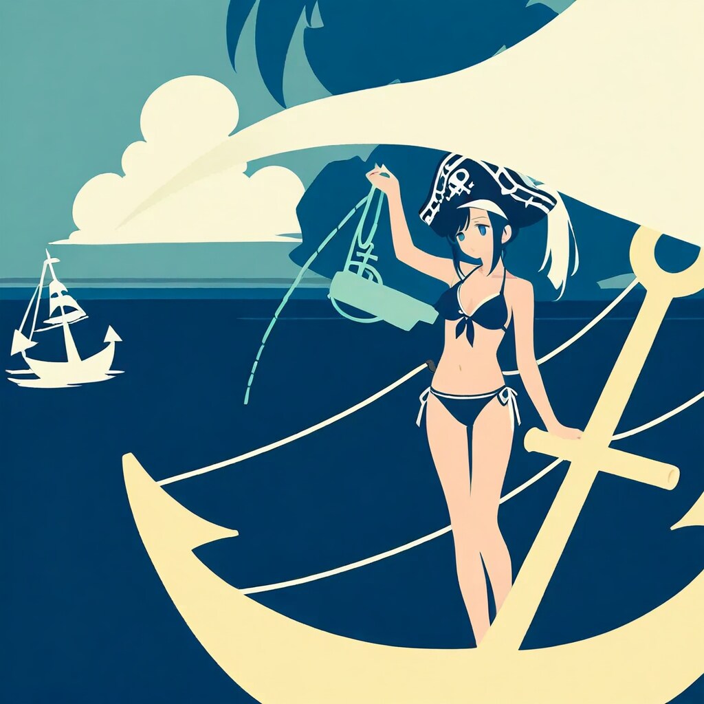 シンプル女海賊250617