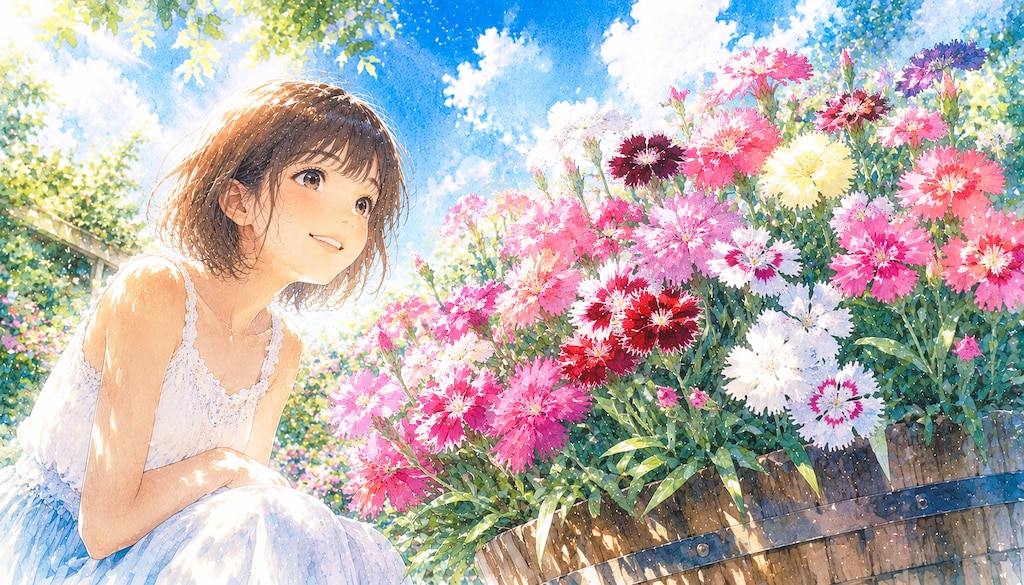 誕生花　0714 ナデシコ