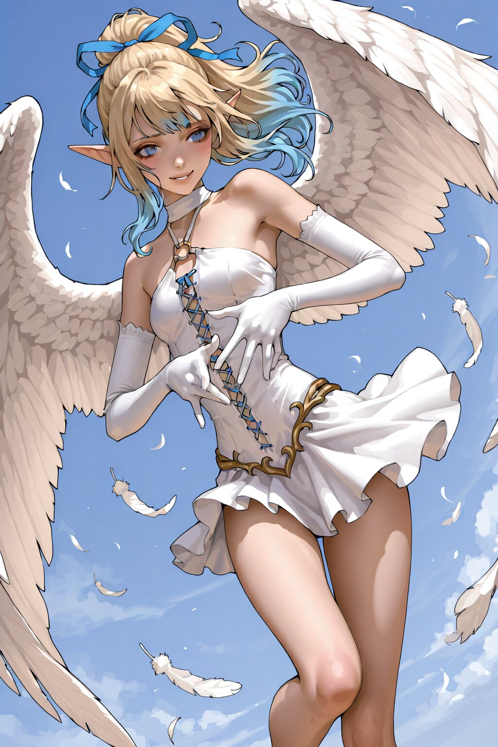 【習作】UL生成各生成画像モデルのエルフ族天使たち | の人気AIイラスト・グラビア