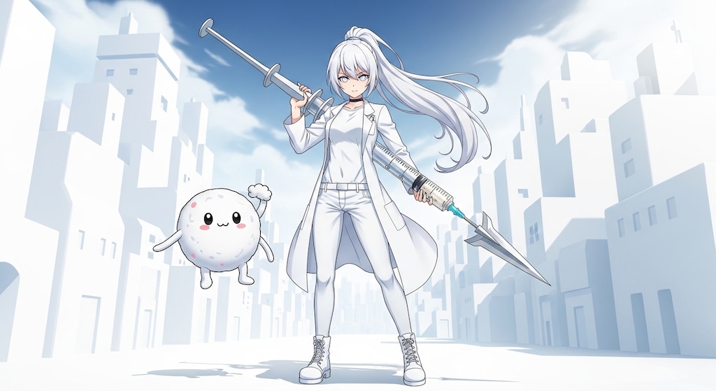 白ぽにちゃんと しろほうくん