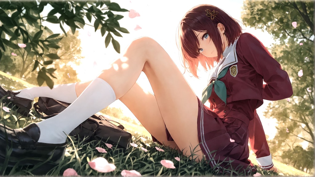 春光の中で息をつく