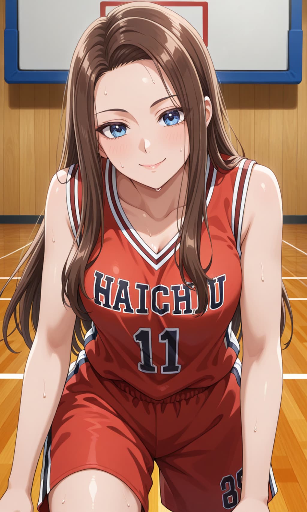 PixAIでバスケスタイルの天音慶🏀❤️