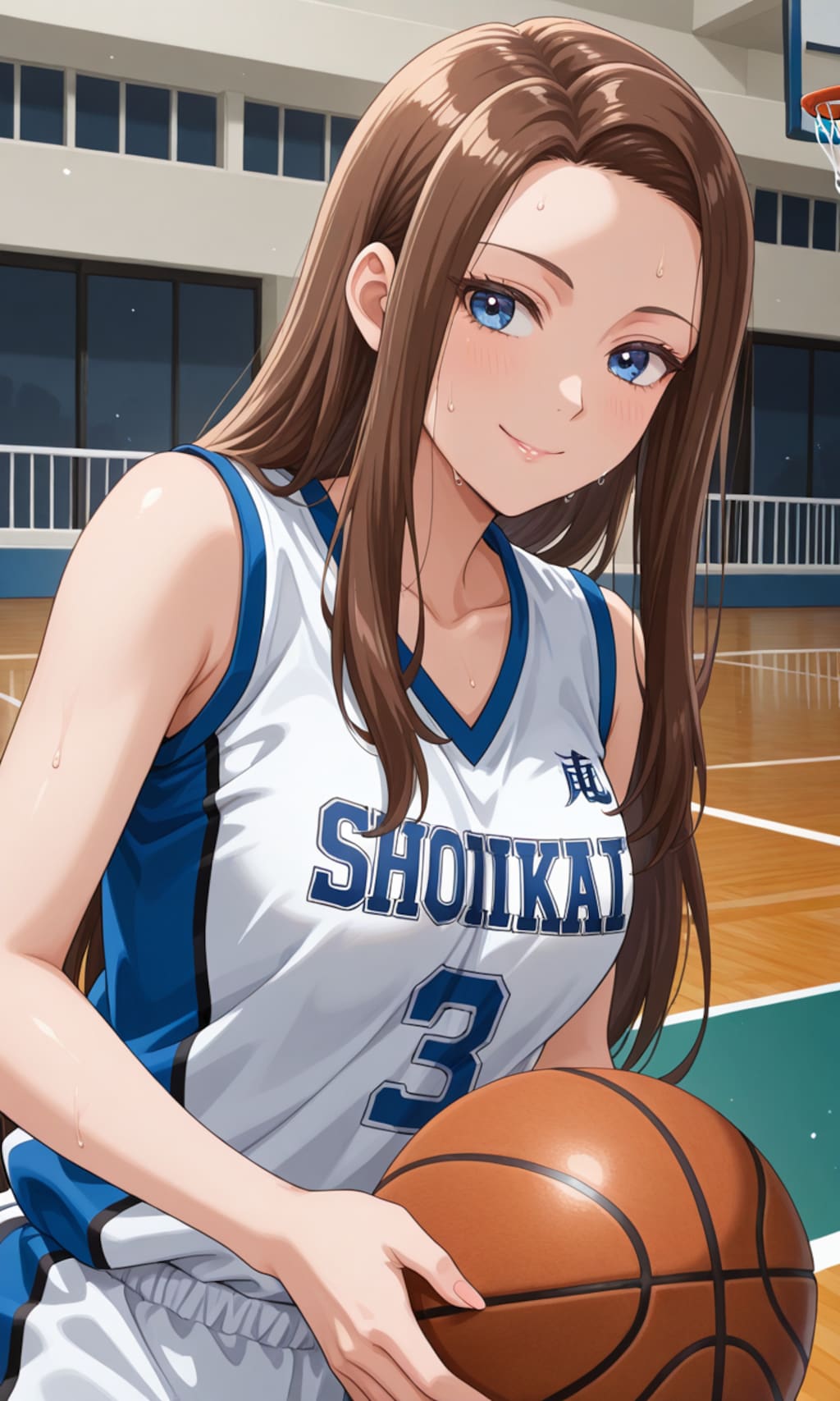 PixAIでバスケスタイルの天音慶🏀❤️