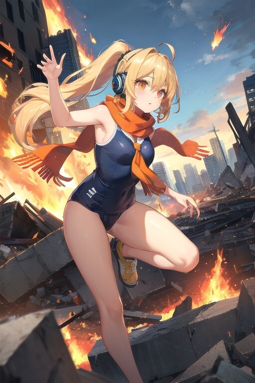 戦え！スク水マフラー