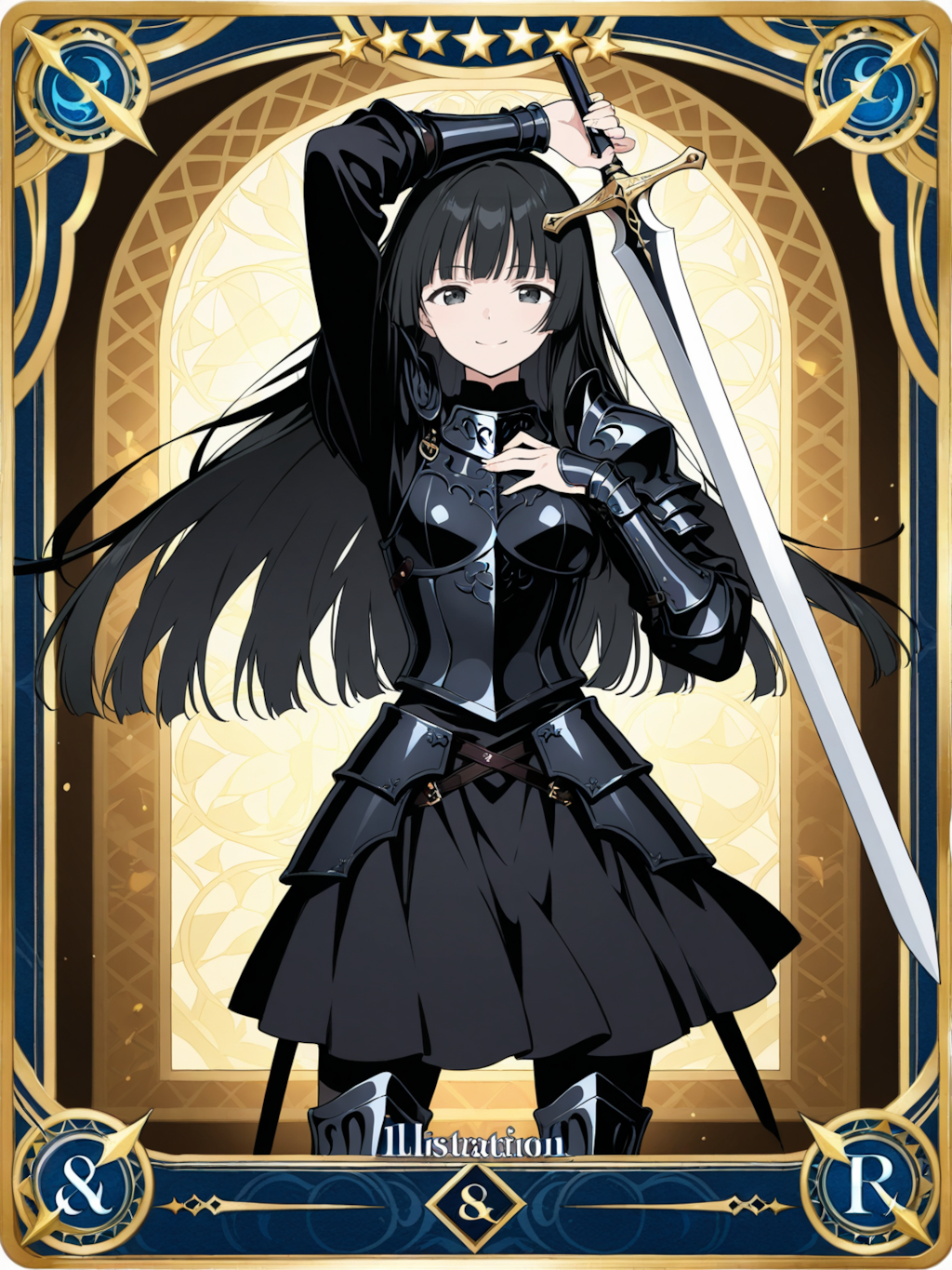 トレーディングカード（漆黒の剣士 マユ）