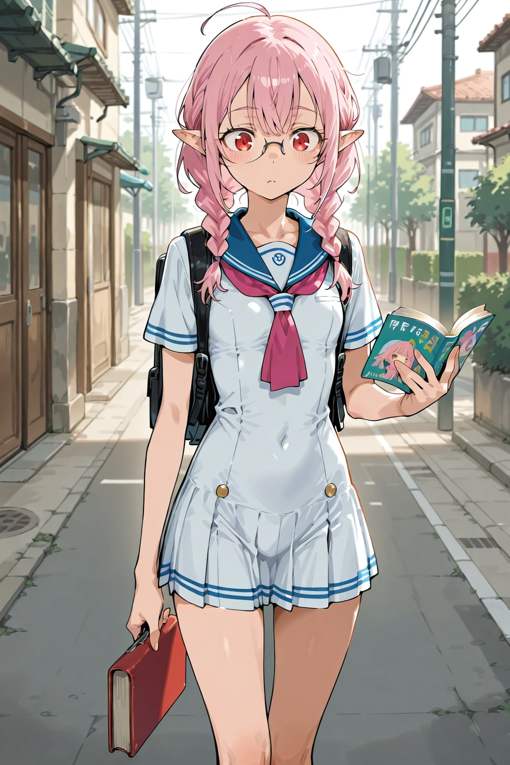 A walk readding. | の人気AIイラスト・グラビア