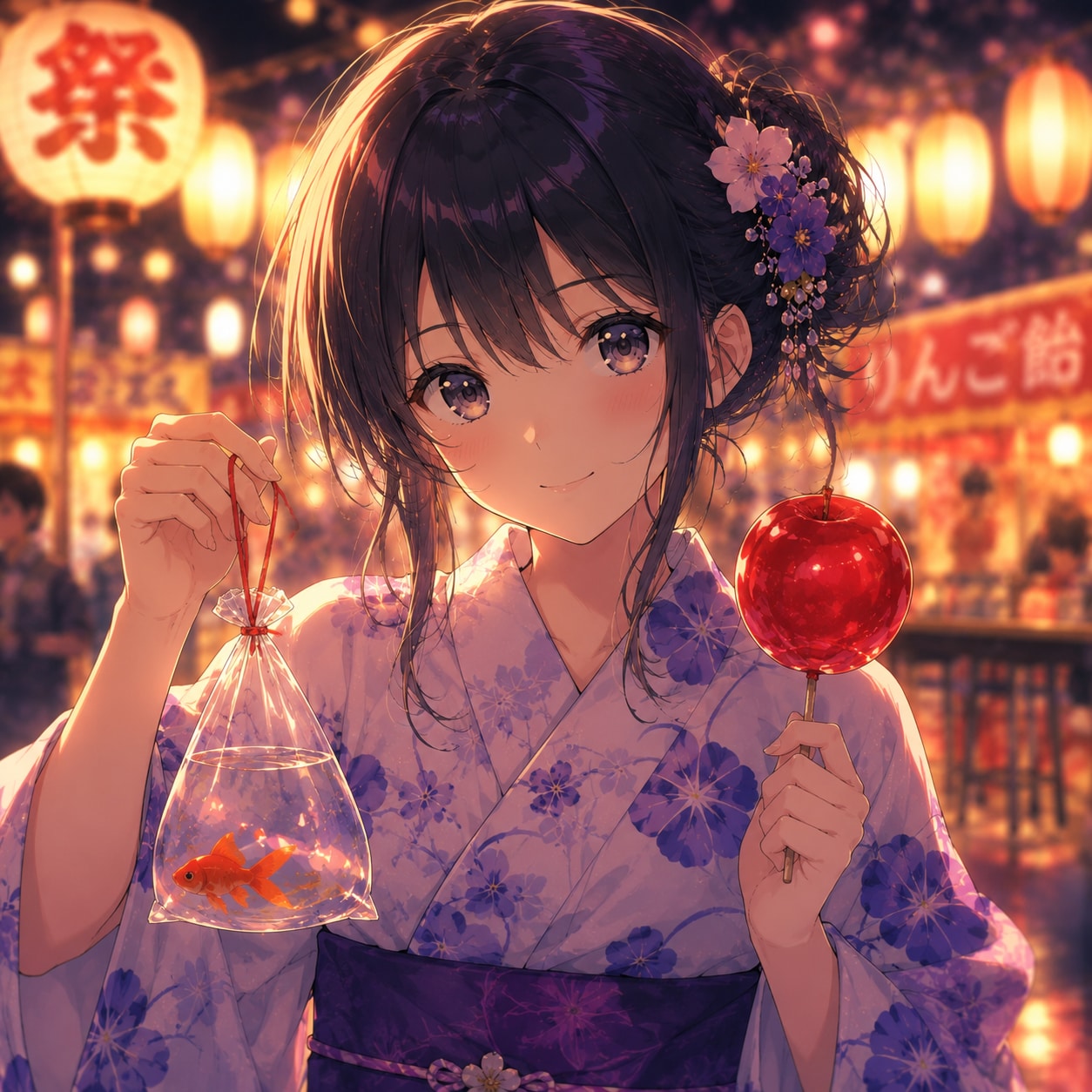 お祭り女子